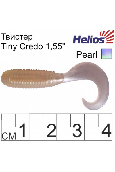 Твистер Helios Тiny Credo 1,55/4 см, цвет Pearl 12 шт HS-8-013 Твистер Helios Тiny Credo 1,55/4 см, цвет Pearl 12 шт HS-8-013