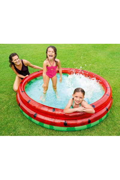 Бассейн надувной детский от 2 лет Intex Арбуз (58448) 168х38 см Бассейн надувной детский от 2 лет Intex Арбуз (58448) 168х38 см