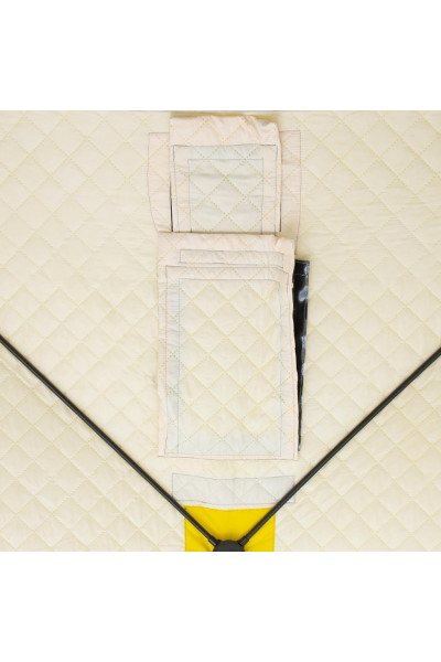 Палатка для зимней рыбалки Helios Куб трехслойная 1,5х1,5 (HS-ISCI-150YG) Палатка для зимней рыбалки Helios Куб трехслойная 1,5х1,5 (HS-ISCI-150YG)