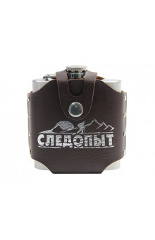 Фляжка Следопыт Freezly в кожаном чехле 180 мл PF-BD-F12