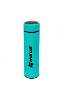 Термос с термодатчиком Nisus 0,45 л бирюза N.TM-049-T