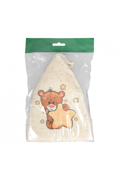 Шапка для бани детская Hot Pot Мишка (войлок) 41213 Шапка для бани детская Hot Pot Мишка (войлок) 41213