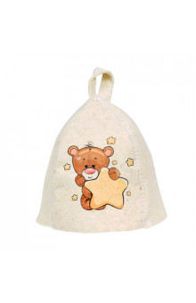 Шапка для бани детская Hot Pot Мишка (войлок) 41213