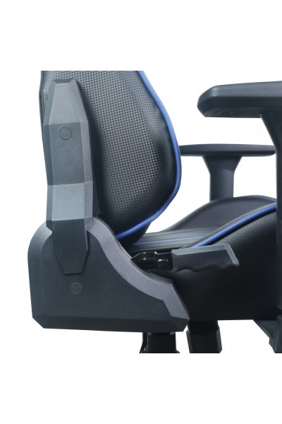 Кресло компьютерное Brabix GT Carbon GM-120 экокожа, черно-синее 531930 Кресло компьютерное Brabix GT Carbon GM-120 экокожа, черно-синее 531930