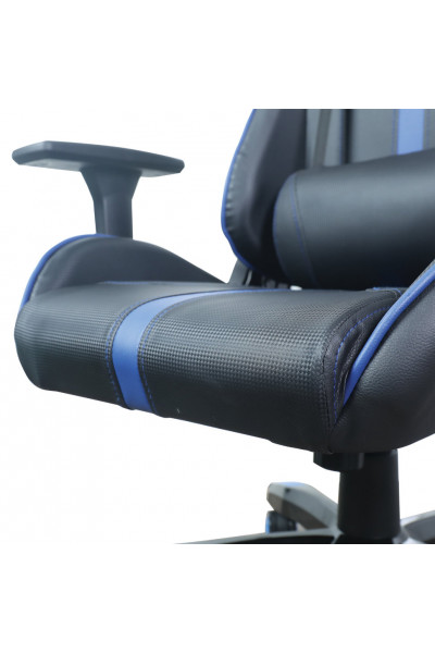 Кресло компьютерное Brabix GT Carbon GM-120 экокожа, черно-синее 531930 Кресло компьютерное Brabix GT Carbon GM-120 экокожа, черно-синее 531930