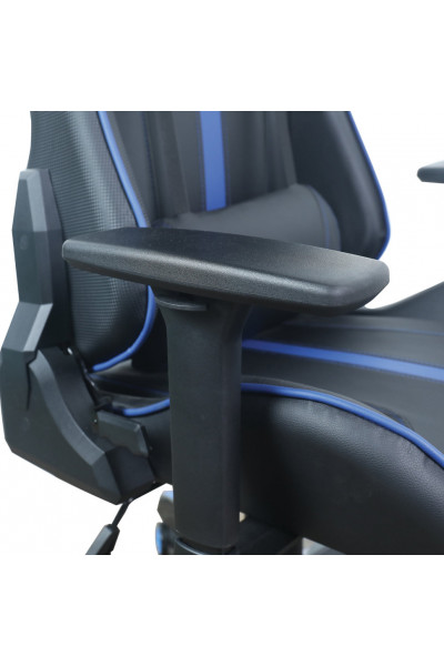 Кресло компьютерное Brabix GT Carbon GM-120 экокожа, черно-синее 531930 Кресло компьютерное Brabix GT Carbon GM-120 экокожа, черно-синее 531930