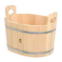 Ушат шайка для бани Банные Штучки овал, липа 20 л 3721