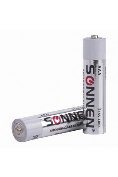 Батарейки алкалиновые Sonnen Alkaline LR03 (AAA) 4 шт 451088 Батарейки алкалиновые Sonnen Alkaline LR03 (AAA) 4 шт 451088