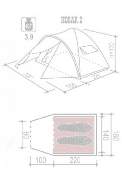 Палатка Indiana Hogar 2 Палатка Indiana Hogar 2