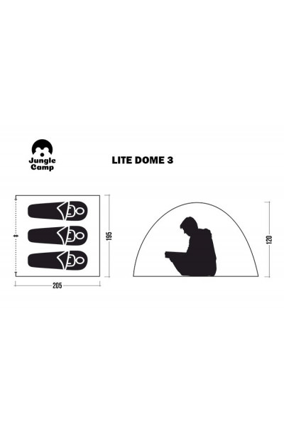 Палатка Jungle Camp Lite Dome 3 синяя (70842) Палатка Jungle Camp Lite Dome 3 синяя (70842)