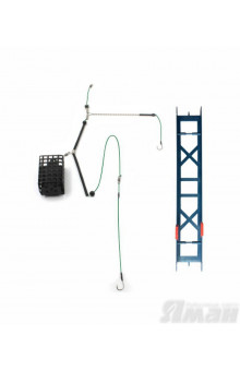 Оснастка фидерная Яман Лещ №3, кормушка 80 г, отвод 12 см, шнур 0,15 мм, крюч. 10 Я-ОЛ3-80-015-10