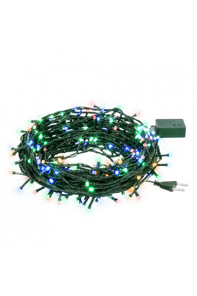 Светодиодная гирлянда для дома (мультиколор) Vegas Нить 100 LED, 10 м, 220V 55061 Светодиодная гирлянда для дома (мультиколор) Vegas Нить 100 LED, 10 м, 220V 55061