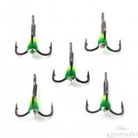 Крючок тройник Namazu светофор № 8 , YG (5 шт.) N-HTL8YG