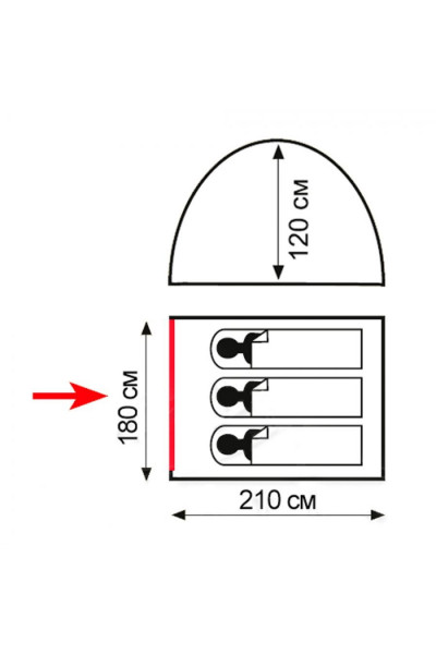Палатка Totem Summer 3 (V2) TTT-028 Палатка Totem Summer 3 (V2) TTT-028
