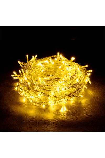 Уличная светодиодная гирлянда (желтый свет) Vegas Занавес 192 LED, 6 нитей, 1х4 м, 24V 55028 Уличная светодиодная гирлянда (желтый свет) Vegas Занавес 192 LED, 6 нитей, 1х4 м, 24V 55028