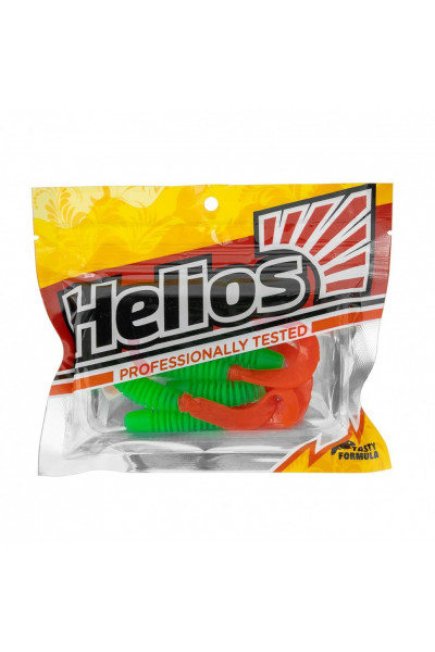 Твистер Helios Din 3,11/7,9 см, цвет Lime & Red 6 шт HS-33-021 Твистер Helios Din 3,11/7,9 см, цвет Lime & Red 6 шт HS-33-021