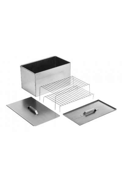 Коптильня двухъярусная с поддоном Универсал (сталь 0,8 мм) Коптильня двухъярусная с поддоном Универсал (сталь 0,8 мм)