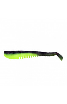 Виброхвост Yaman PRO Legend Minnow, р.3 inch, цв. 32 - Black Red Flake/Chartreuse, 6 шт YP-LM3-32