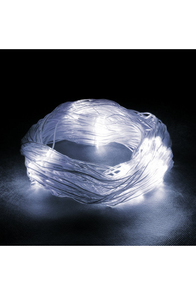 Уличная светодиодная гирлянда (холодный свет) Vegas Сеть 144 LED, 1,2х1,5 м, 24V 55031 Уличная светодиодная гирлянда (холодный свет) Vegas Сеть 144 LED, 1,2х1,5 м, 24V 55031