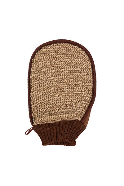 Мочалка из рами Банные Штучки варежка с хлопком с резинкой 40362