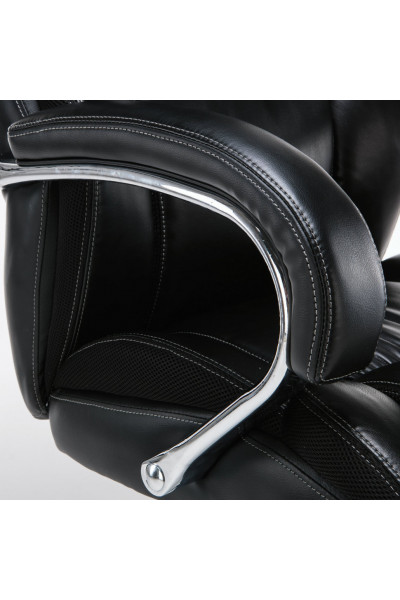 Кресло руководителя Brabix Premium Status HD-003 до 250 кг, кожа, черное 531821 Кресло руководителя Brabix Premium Status HD-003 до 250 кг, кожа, черное 531821