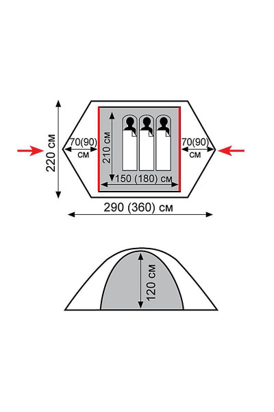 Палатка Tramp Peak 2 (V2) Палатка Tramp Peak 2 (V2)