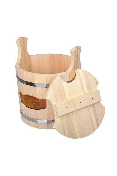 Запарник Банные Штучки С легким паром, с крышкой, липа 9 л 31134