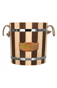 Запарник Банные Штучки Контраст с пластиковой вставкой, липа 9 л 31148