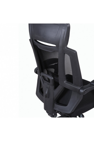 Кресло офисное Brabix Nexus ER-401 сетка/ткань/экокожа, черное 531835 Кресло офисное Brabix Nexus ER-401 сетка/ткань/экокожа, черное 531835