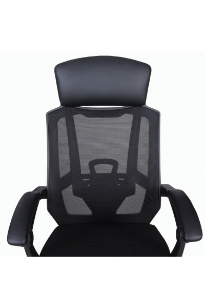 Кресло офисное Brabix Nexus ER-401 сетка/ткань/экокожа, черное 531835 Кресло офисное Brabix Nexus ER-401 сетка/ткань/экокожа, черное 531835