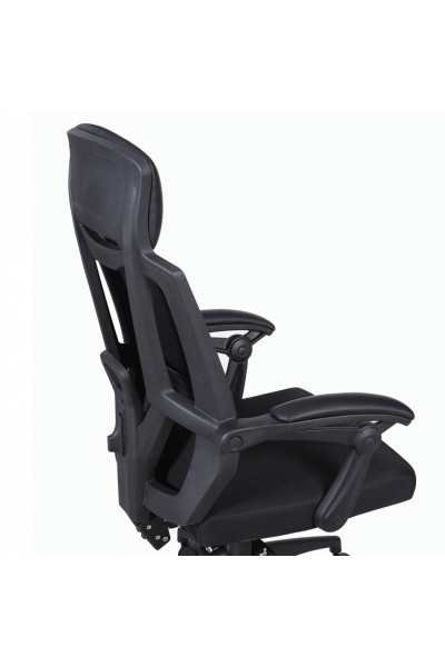 Кресло офисное Brabix Nexus ER-401 сетка/ткань/экокожа, черное 531835 Кресло офисное Brabix Nexus ER-401 сетка/ткань/экокожа, черное 531835