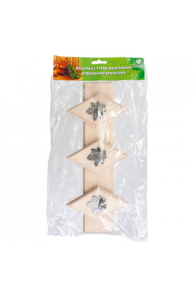 Вешалка Банные Штучки 3 металлических крючка 32309 Вешалка Банные Штучки 3 металлических крючка 32309