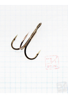 Крючок Koi Round Treble № 2/0 , BN, тройник (5 шт.) KH3295-2/0BN