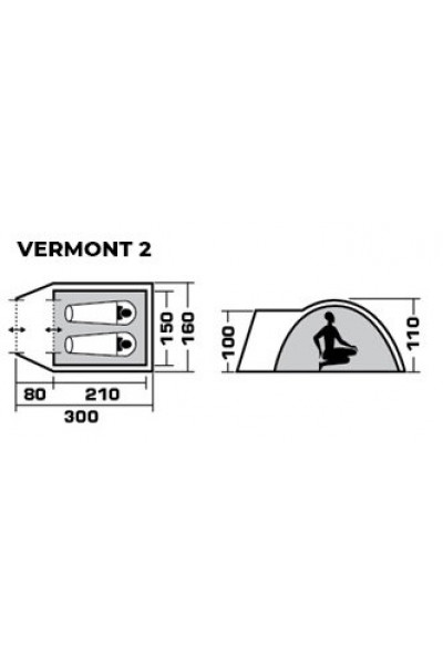 Палатка Jungle Camp Vermont 2 (70824) Палатка Jungle Camp Vermont 2 (70824)