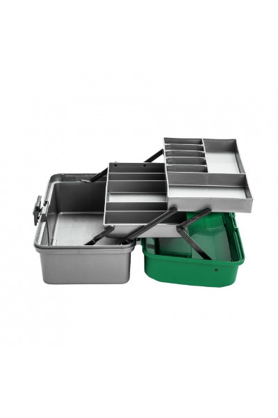 Ящик для инструментов Helios двухполочный зеленый Ящик для инструментов Helios двухполочный зеленый