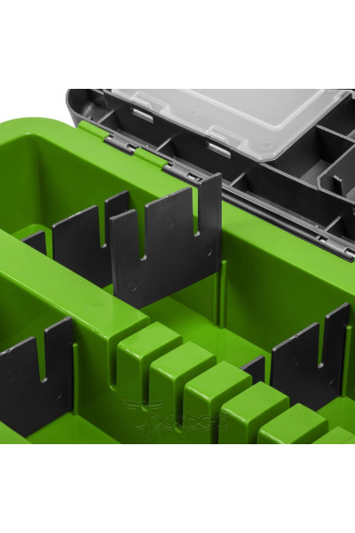 Ящик рыболовный зимний Helios двухсекционный 19л серый/салатовый (HS-IB-19-GG) Ящик рыболовный зимний Helios двухсекционный 19л серый/салатовый (HS-IB-19-GG)