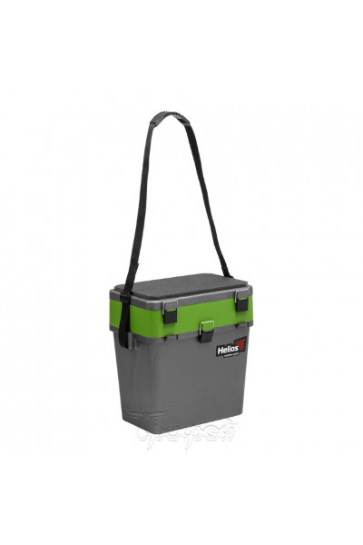 Ящик рыболовный зимний Helios двухсекционный 19л серый/салатовый (HS-IB-19-GG) Ящик рыболовный зимний Helios двухсекционный 19л серый/салатовый (HS-IB-19-GG)
