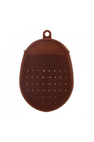 Спонж для мытья посуды и овощей Marmiton Рукавичка силикон 15х10 см 17235 Спонж для мытья посуды и овощей Marmiton Рукавичка силикон 15х10 см 17235