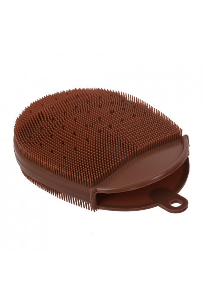 Спонж для мытья посуды и овощей Marmiton Рукавичка силикон 15х10 см 17235 Спонж для мытья посуды и овощей Marmiton Рукавичка силикон 15х10 см 17235