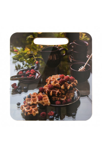 Доска разделочная Marmiton Чаепитие, дерево 21х19,5 см 17370 Доска разделочная Marmiton Чаепитие, дерево 21х19,5 см 17370