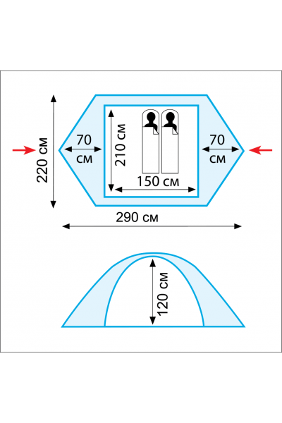 Палатка Tramp Nishe 2 (V2) Палатка Tramp Nishe 2 (V2)