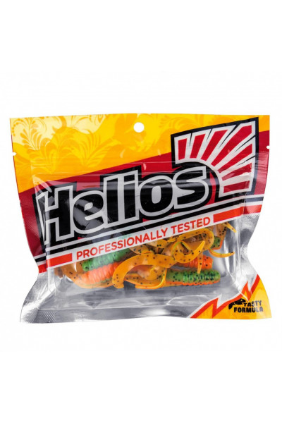 Твистер Helios Credo Four Tail 2,35/6,0 см, цвет Pepper Green & Orange 10 шт HS-20-018 Твистер Helios Credo Four Tail 2,35/6,0 см, цвет Pepper Green & Orange 10 шт HS-20-018