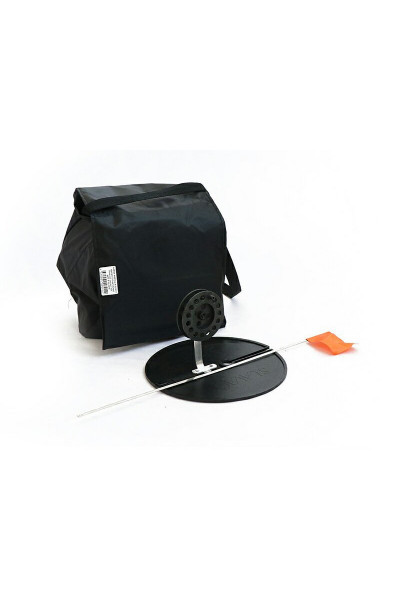 Набор жерлиц зимних 5 шт в сумке, подставка 210, катушка 75 мм, алюминиевая стойка