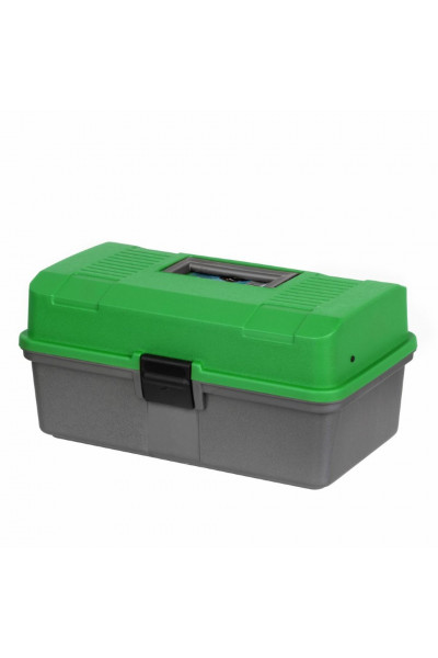 Ящик рыболова Helios двухполочный зеленый