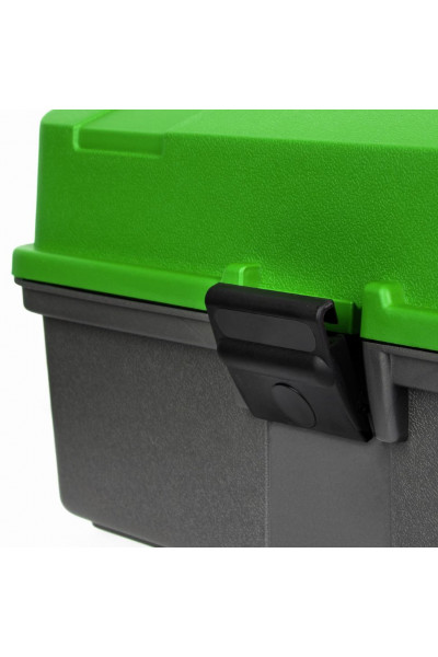 Ящик рыболова Helios двухполочный зеленый