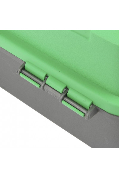 Ящик рыболова Helios двухполочный зеленый