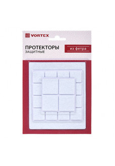 Протекторы защитные Vortex из фетра 22х22 мм, 30х30 мм, 110х130 мм 26002