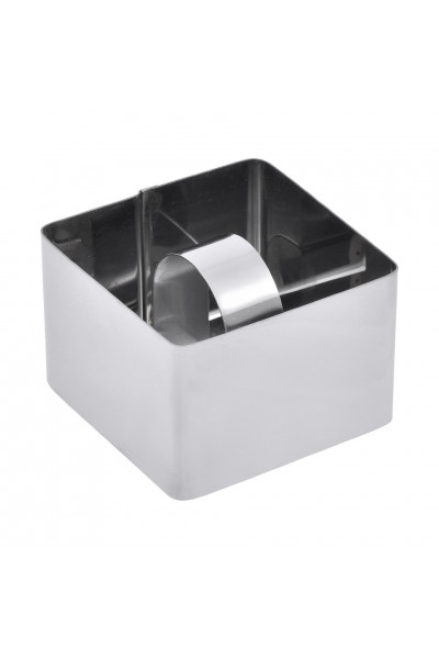 Форма с прессом Marmiton для выкладки салатов и гарниров, квадратная 8х8х4 см 17094 Форма с прессом Marmiton для выкладки салатов и гарниров, квадратная 8х8х4 см 17094