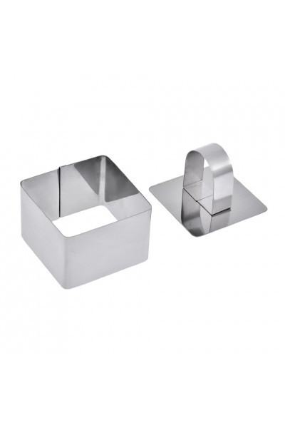 Форма с прессом Marmiton для выкладки салатов и гарниров, квадратная 8х8х4 см 17094 Форма с прессом Marmiton для выкладки салатов и гарниров, квадратная 8х8х4 см 17094