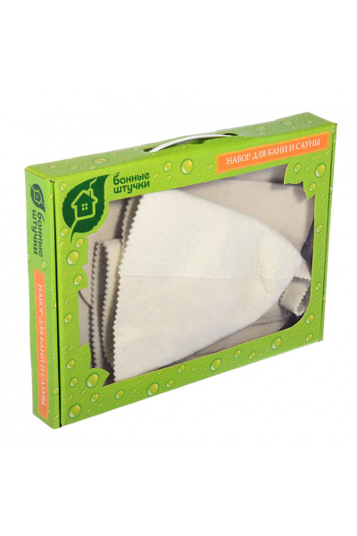 Набор для бани Банные Штучки (шапка, коврик) войлок 41103 Набор для бани Банные Штучки (шапка, коврик) войлок 41103